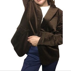 brown veronica beard corduroy blazer